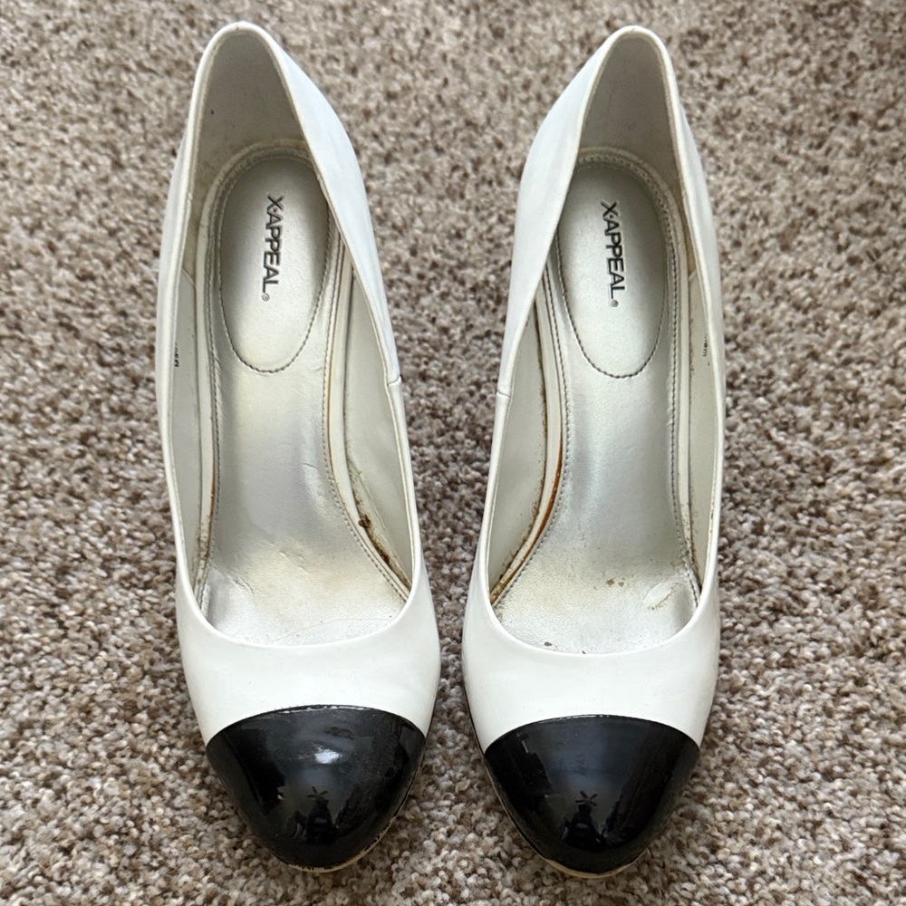 Xappeal Women's Heels with Black Toe Cap